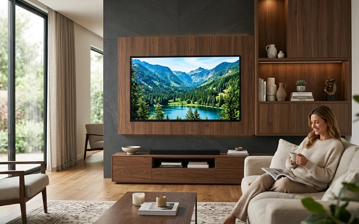 Large TV Install (75"+) by PureShine Handyman Services in North Atlanta