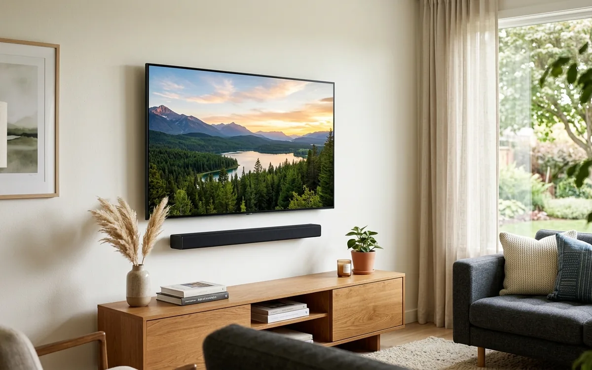 Soundbar & TV Combo by PureShine Handyman Services in North Atlanta